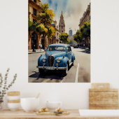 Buenos Aires Aquaremalkunst Poster (Küche)