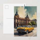 Buenos Aires Aquaremalkunst Postkarte (Vorne/Hinten)