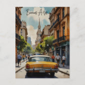Buenos Aires Aquaremalkunst Postkarte (Vorderseite)