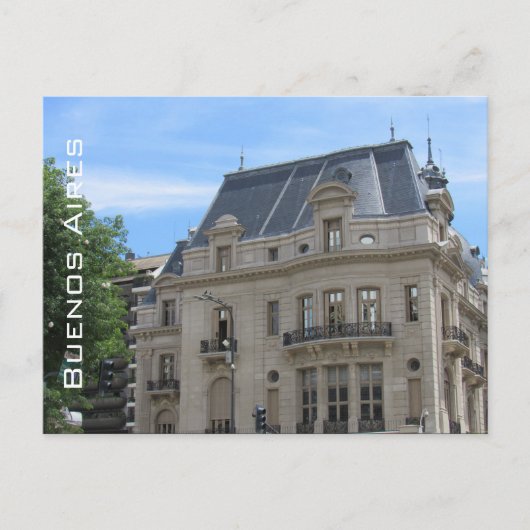 Buenos Aires Architektur Klassik Postkarte (Vorderseite)