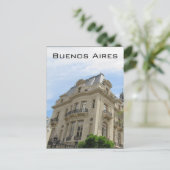 Buenos Aires Architektur Postkarte (Stehend Vorderseite)