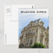 Buenos Aires Architektur Postkarte (Vorne/Hinten)