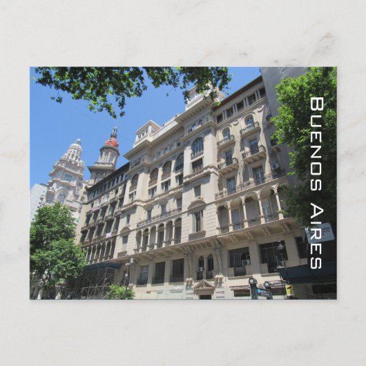 Buenos Aires Architektur Postkarte (Vorderseite)