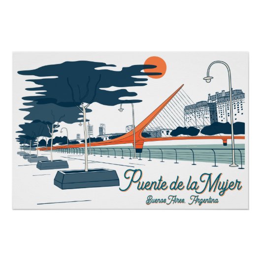 Buenos Aires, Argentina Architecture travel city Poster (Vorderseite)