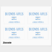Buenos Aires Argentina Designs Rechteckiger Aufkleber (Blatt)