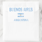 Buenos Aires Argentina Designs Rechteckiger Aufkleber (Tasche)