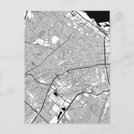 Buenos Aires Argentina Map Postkarte