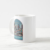 Buenos Aires Argentinien Art Deco Kaffeetasse (Vorderseite Links)