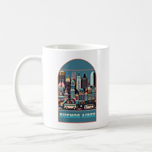 Buenos Aires Argentinien Art Deco Kaffeetasse (Links)