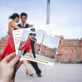 Buenos Aires Argentinien Casa Rosada w Tango Dance Postkarte