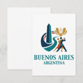 Buenos Aires Argentinien Dankeskarte (Vorne/Hinten)