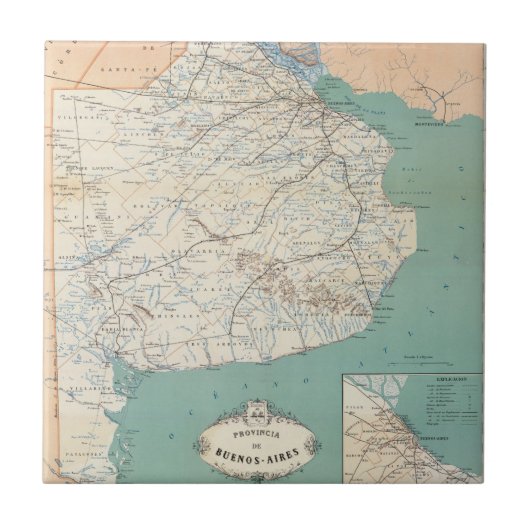 Buenos Aires, Argentinien Fliese (Vorderseite)