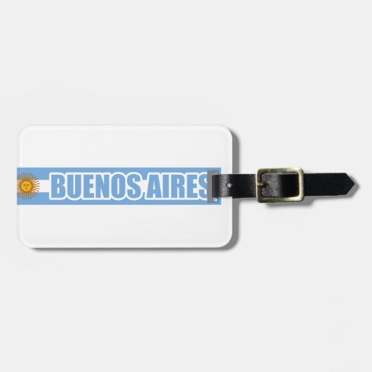 Buenos Aires Argentinien Gepäckanhänger (Vorderseite horizontal)