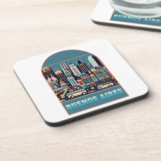 Buenos Aires Argentinien Getränkeuntersetzer (Linke Seite)