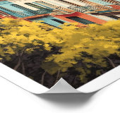 Buenos Aires Argentinien Jahrgang Reisevorführung Poster (Ecke)