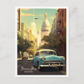 Buenos Aires Argentinien Jahrgang Reisevorführung Postkarte (Vorderseite)