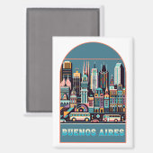 Buenos Aires Argentinien Magnet (Vorderseite/Rückseite)