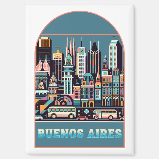 Buenos Aires Argentinien Magnet (Vorderseite)
