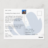 Buenos Aires Argentinien mit Casa Rosada Postkarte (Rückseite)