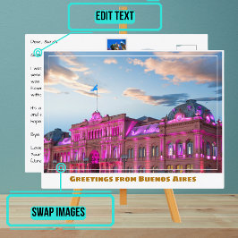 Buenos Aires Argentinien mit Casa Rosada Postkarte