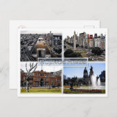 Buenos Aires - Argentinien - Mosaik - Postkarte (Vorne/Hinten)
