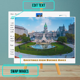 Buenos Aires Argentinien Panorama Postkarte