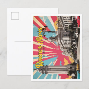 Buenos Aires Argentinien Pop Kunst, Dichtung und M Postkarte