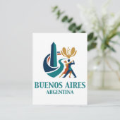 Buenos Aires Argentinien Postkarte (Stehend Vorderseite)