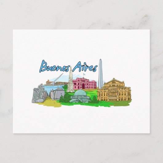 Buenos Aires - Argentinien Postkarte (Vorderseite)