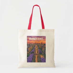Buenos Aires Argentinien Reise Kunst Vintage Tragetasche