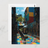 Buenos Aires Argentinien Reisefotografie Postkarte (Vorne/Hinten)