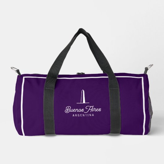 Buenos Aires Argentinien Retro-Minimal-Duffelbag Duffle Bag (Vorderseite)