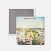 Buenos Aires Argentinien Schrift Malerei Magnet (Vorderseite/Rückseite)
