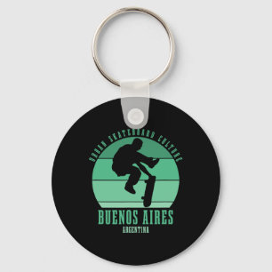 Buenos Aires Argentinien Skateboarder Urne Skatebo Schlüsselanhänger