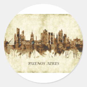 Buenos Aires Argentinien Stadt Runder Aufkleber