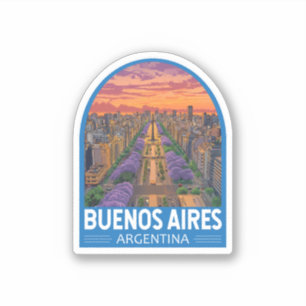 Buenos Aires Argentinien Vintag Aufkleber
