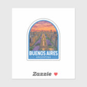 Buenos Aires Argentinien Vintag Aufkleber (Blatt)