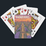 Buenos Aires Argentinien Vintag Spielkarten<br><div class="desc">Buenos Aires retro Vektor Reise Design. Buenos Aires,  die pulsierende Hauptstadt Argentiniens,  ist bekannt für seine europäisch inspirierte Architektur,  seine reiche Tangokultur und seine erstklassige Küche.</div>