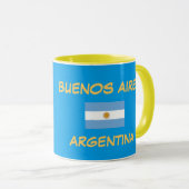 Buenos Aires Argentinien Wappen Tasse (VorderseiteRechts)