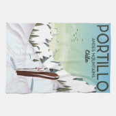 Buenos Aires, Argentiniens Reiseplakat Geschirrtuch (Horizontal)