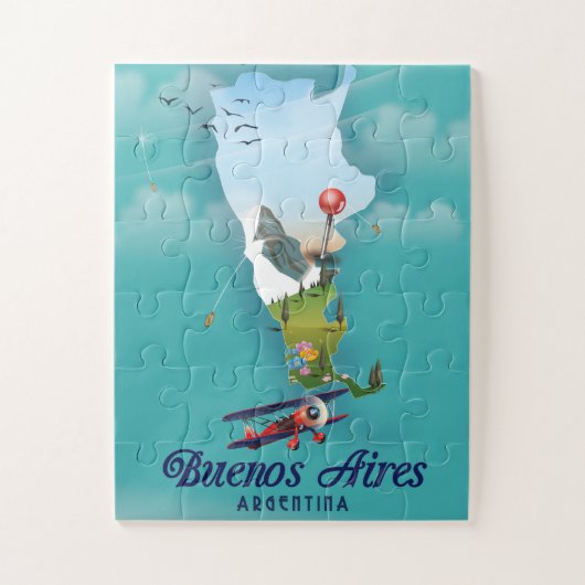 Buenos Aires, Argentiniens Reiseplakat Puzzle (Vertikal)