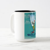 Buenos Aires, Argentiniens Reiseplakat Zweifarbige Tasse (Vorderseite Links)