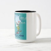 Buenos Aires, Argentiniens Reiseplakat Zweifarbige Tasse (VorderseiteRechts)