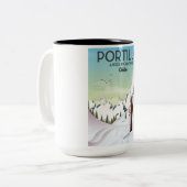 Buenos Aires, Argentiniens Reiseplakat Zweifarbige Tasse (Vorderseite Links)