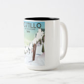 Buenos Aires, Argentiniens Reiseplakat Zweifarbige Tasse (VorderseiteRechts)