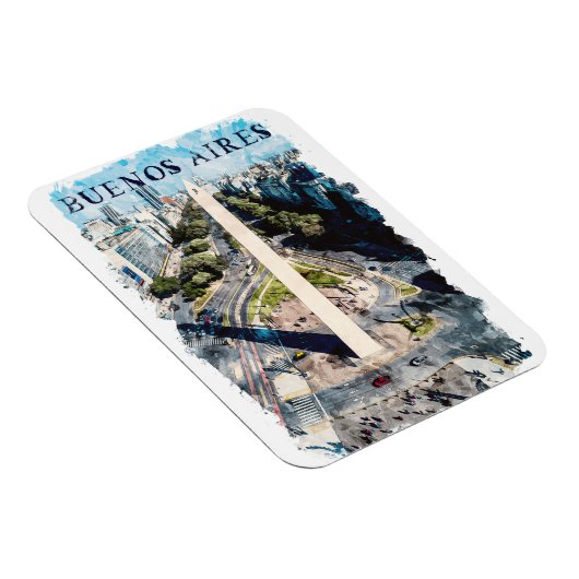 Buenos Aires Argentiniens Skyline-Abbildung Magnet (Rechte Seite)
