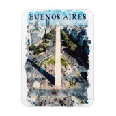 Buenos Aires Argentiniens Skyline-Abbildung Magnet (Vertikal)