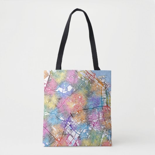 Buenos Aires Argentiniens Stadtkarte Tasche (Vorderseite)
