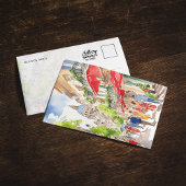 Buenos Aires Argentiniens Wasserfarbe Postkarte