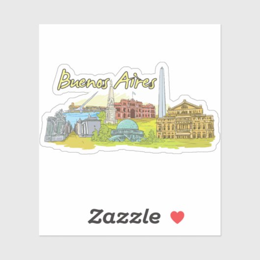 Buenos Aires Aufkleber (Blatt)
